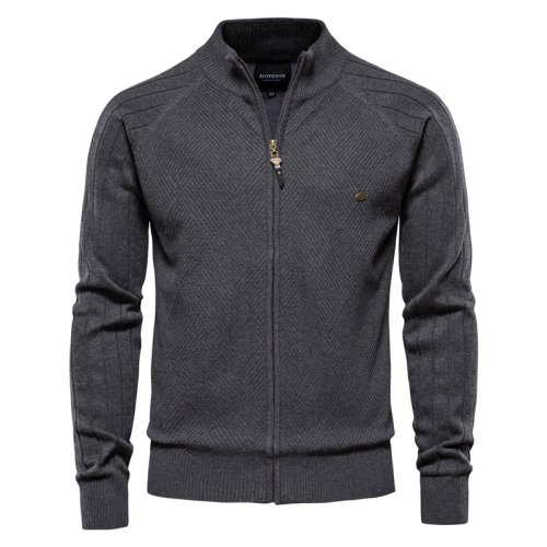 Image de Cardigan Homme Streetwear Coton Qualité Supérieure