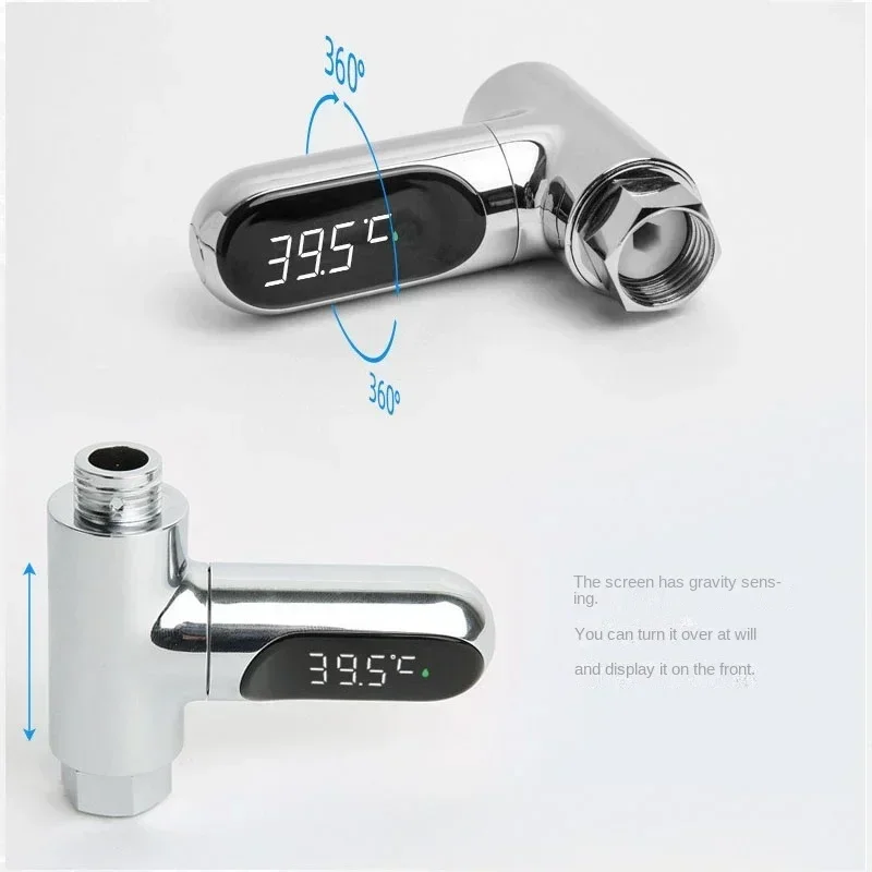 Imagen de Termómetro Digital para Bañera de Hidromasaje con Pantalla LED - Medidor de Temperatura del Agua para Ducha y Baño en Casa
