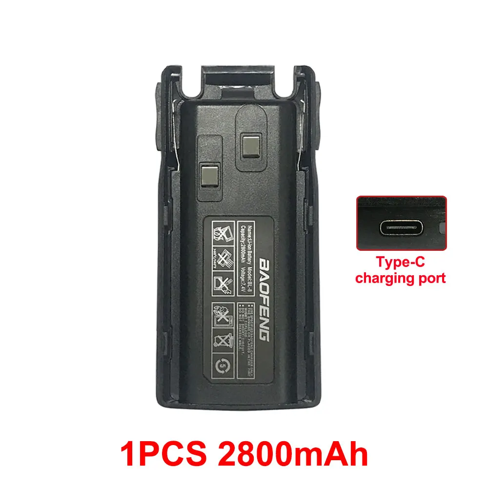 Imagen de Cargador USB-C para Baofeng UV-82 con Batería 2800/3800mAh - Accesorios Originales
