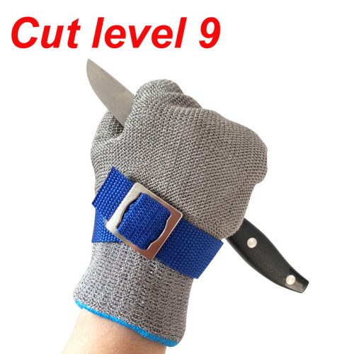 Image of Premium Level 9 Cut-Resistant Stainless Steel Mesh Safety Gloves for Self Defense and Industrial Protection