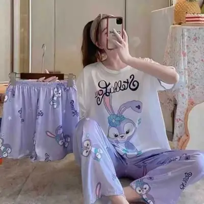 Image de Pyjama 3 pièces doux et confortable pour femmes