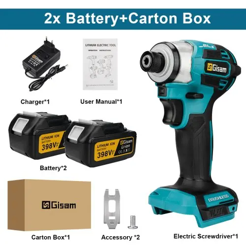 2 batteries