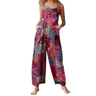 Salopette Éthnique Multicolore pour Femmes