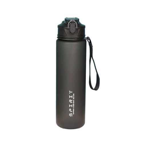Image de Bouteille d'eau 750ml avec paille et marqueur de temps