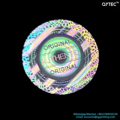 Image de Autocollants Sécurité Holographiques 3D - Anti-Fake avec Numéro de Série