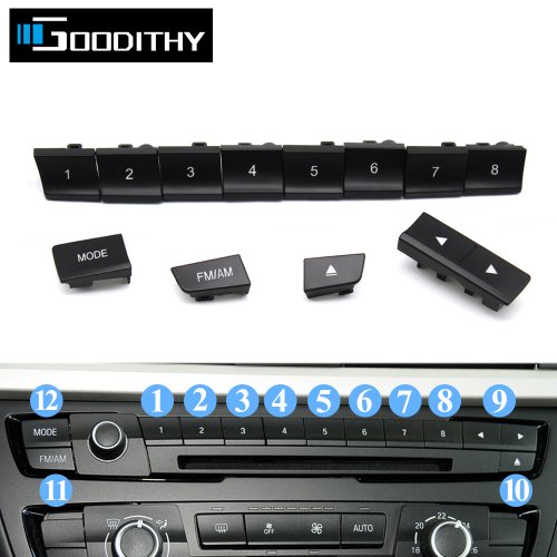 Immagine di Auto Cruscotto Anteriore Console Radio Lettore CD Interruttore a cifre Pulsante di Copertura Per BMW Serie 3 M3 M4 F20 F22 F30 F32 F34 F36 F45