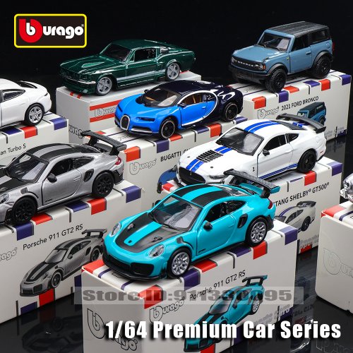 Afbeelding van BBURAGO 1:64 Auto Model Collectie – Porsche 911 GT2 RS, Lamborghini Sian FKP 37, Mustang GT500 & Ferrari – Speelgoedauto’s voor Jongens – Ideaal Kerstcadeau