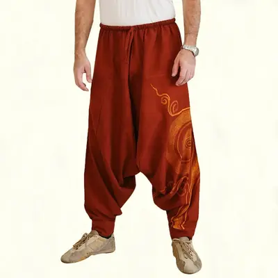Image de Pantalon Sarouel Homme Boho Yoga - Style Décontracté & Confortable