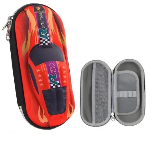 Image de Trousse de Crayons Voiture de Course 3D - Mignonne et Pratique