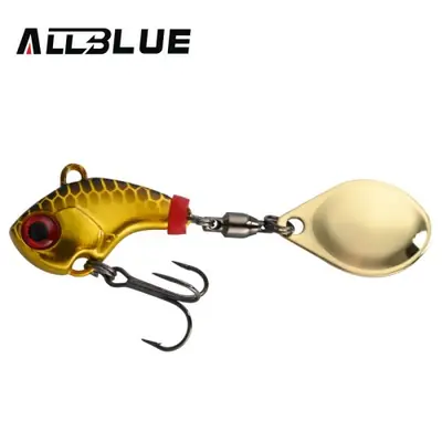 Image de Appât de Pêche Vibreur Métal Élégant - Jig à Queue Tournante