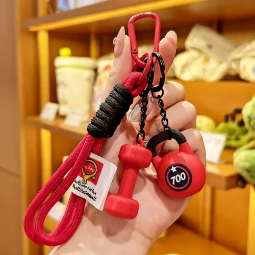 Image de Porte-clés Fitness en Forme de D – Accessoire Sportif Premium