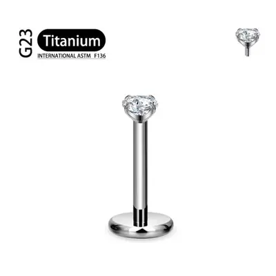 Image de Piercing Labret en Titane ASTM F136 - 16G - Tragus, Helix, Orelle