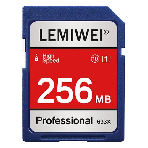 Image de Carte Mémoire SD Haute Vitesse 633x - 256Mo à 2Go