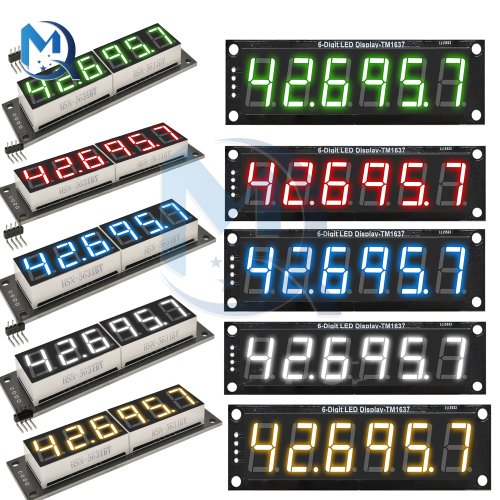 Image de Module LED 6 Chiffres TM1637 - Affichage Numérique pour Arduino