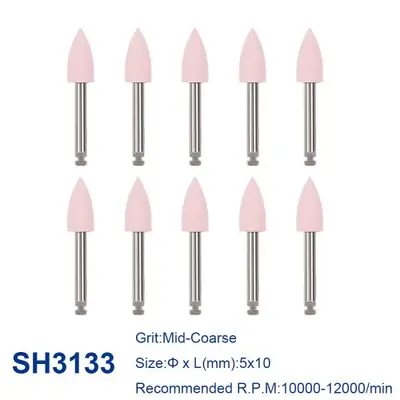 Image de Têtes de Polissage Dentaire en Silicone - 12 Pièces