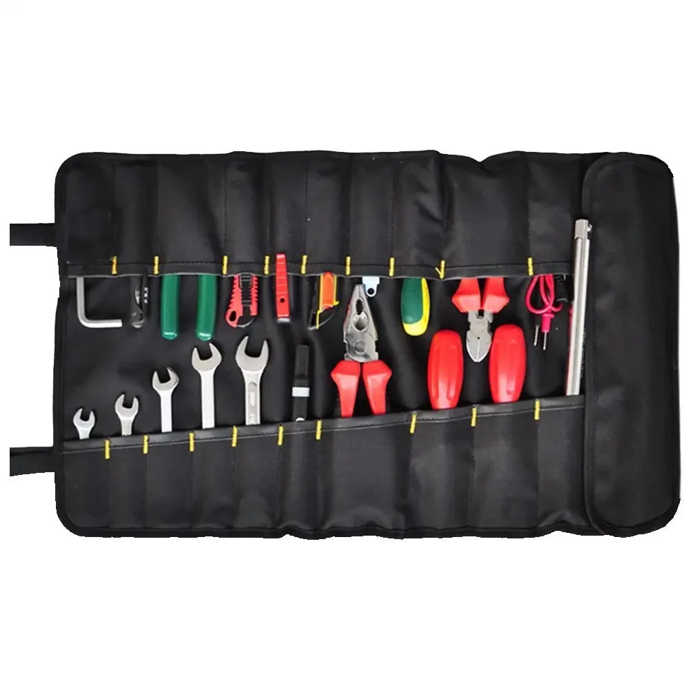 Bild von Wera Tools Roll-Up Werkzeugtasche Schwarz – Praktischer Coiling Block Bag mit Rollorganizer für Werkstatt und Auto