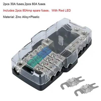 Image de Kit Audio Moto 12V/24V avec Boîte à Fusibles et Séparateur