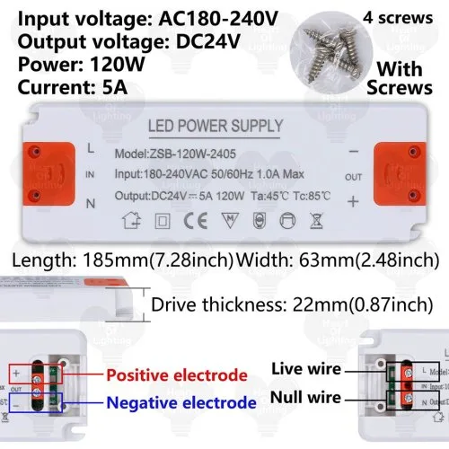 DC24V 120W 5A