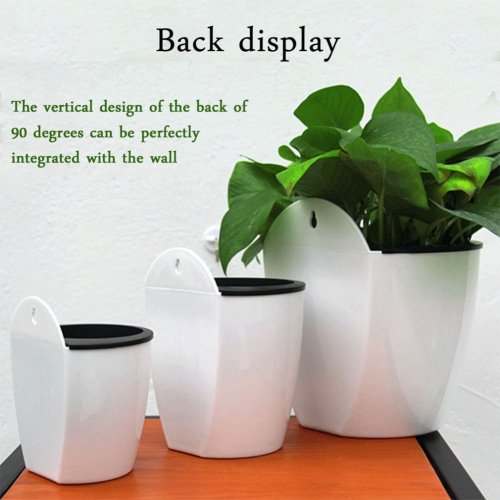 Image de Pot de Fleurs Mural Auto-Irrigable - Design Moderne & Pratique