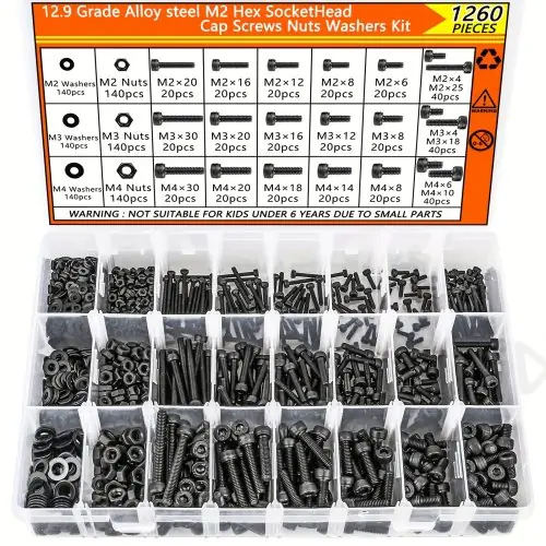Image de Kit Boulons Métriques M2-M4 - 1260 Pièces