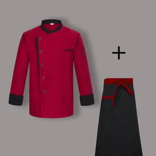Rojo chaqueta delantal
