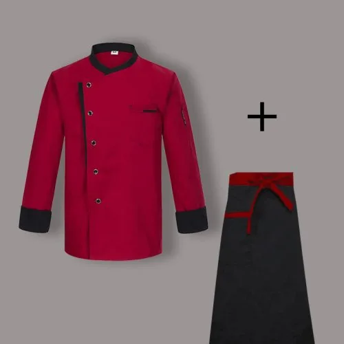 Red jacket apron