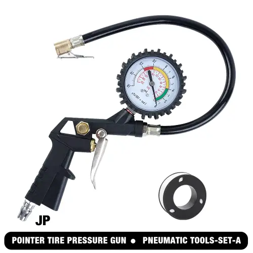 Image de Manomètre de Pression Pneus - Gonfleur et Dégonfleur 0-16 Bar