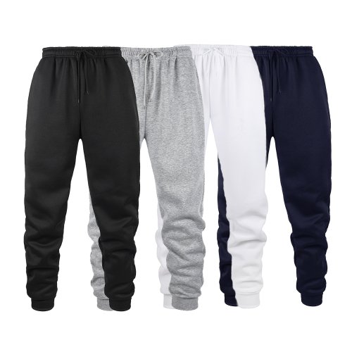 Zdjęcie Męskie spodnie sportowe do joggingu jesienne zimowe spodnie dresowe męskie sportowe spodnie gimnastyczne moda jednokolorowe długie spodnie do ćwiczeń na co dzień