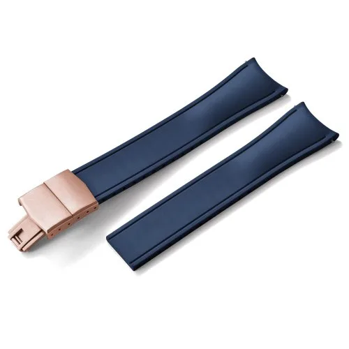 Blauw roze goud