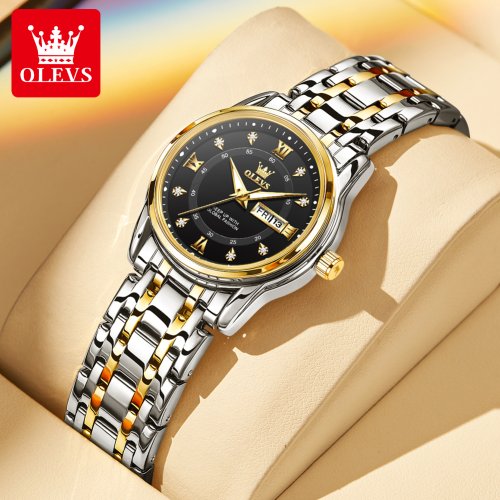 Immagine di OLEVS 5513 orologi da donna di moda elegante orologio al quarzo impermeabile in acciaio inossidabile...