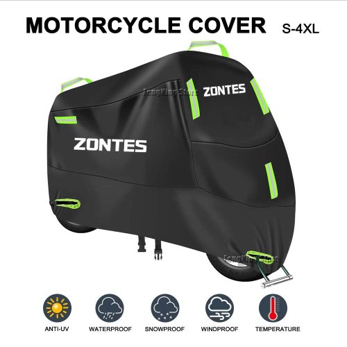 Immagine di Copertura Moto Impermeabile Zontes 368G - Protezione UV e Antivento