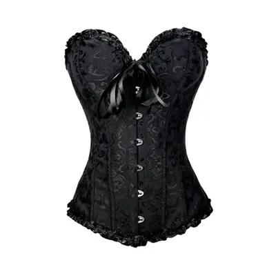 Image de Corset Floral Sexy à Lacets - Shaping Élégant pour Femme