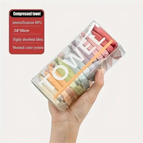 Image de Serviette de Voyage Ultra-Compacte en Coton