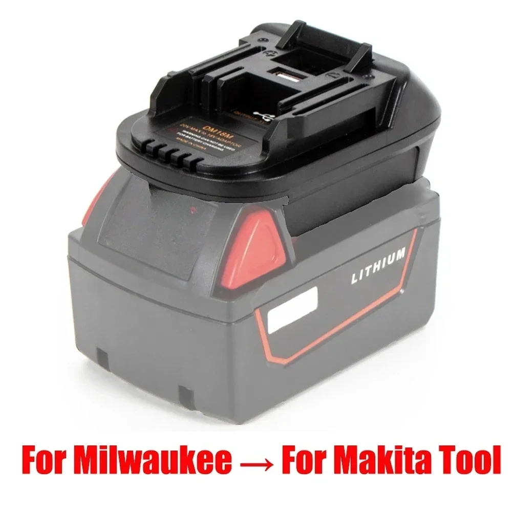 Afbeelding van Universel 18V Batterijadapter voor Milwaukee, DeWalt en Makita – Compatibel met 18V en 20V Li-Ion Batterijen