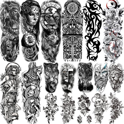 Bild von Realistische Temporäre Tattoo-Ärmel für Männer & Frauen