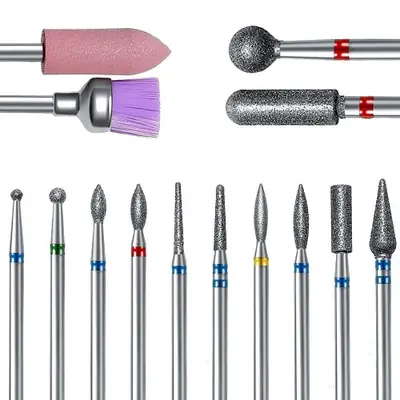 Image de Kit de Fraise pour Ongles 13 Pièces - Polissage & Ébavurage