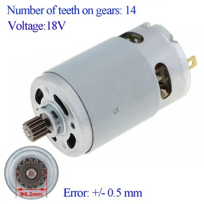 Image de Moteur Brossé RS550 18V - Compatible Bosch, DeWalt, Makita