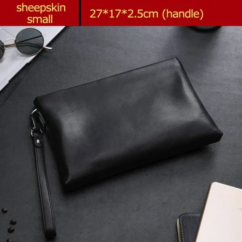 Immagine di SENOFAN 2025 Pochette Borsa da uomo Borsa a busta Borsa a mano in vera pelle di pecora Portafoglio P...
