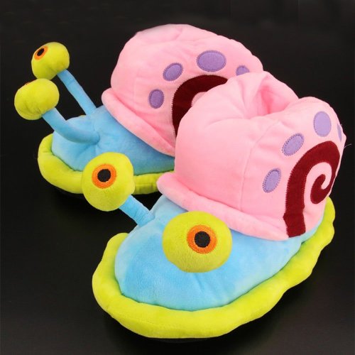 Image of Cozy Cartoon Snail Slippers for Men and Women – Warm, Anti-Slip Indoor Cotton House Shoes for Winter