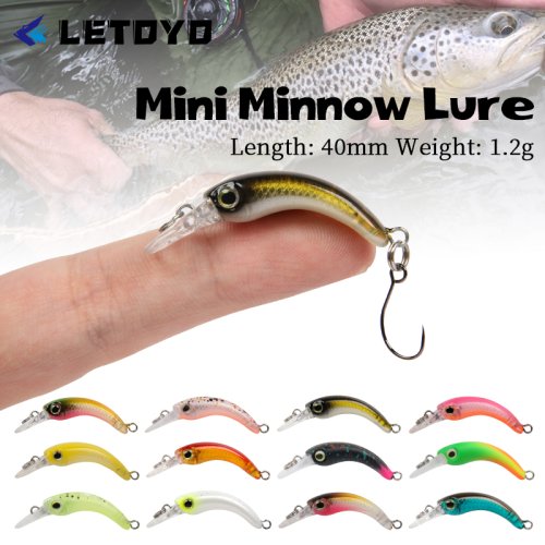 Afbeelding van LeToYo Mini Forellenvissen Lokken – Drijvende Minnows van 1-2g