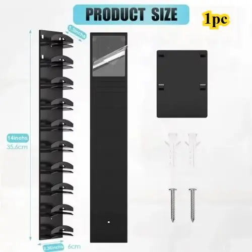 Image de Porte-Casquettes Mural 10 Grilles - Gain de Place & Organisation