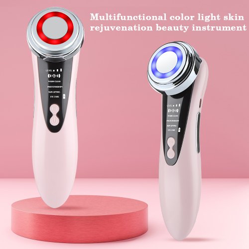 Afbeelding van Natuurlijke Gezichtsmassage met LED Lichttherapie, Sonic Vibraties en Ionische Huidverstrakking – Anti-Rimpel & Huidverzorging Apparaat voor een Straalende Huid