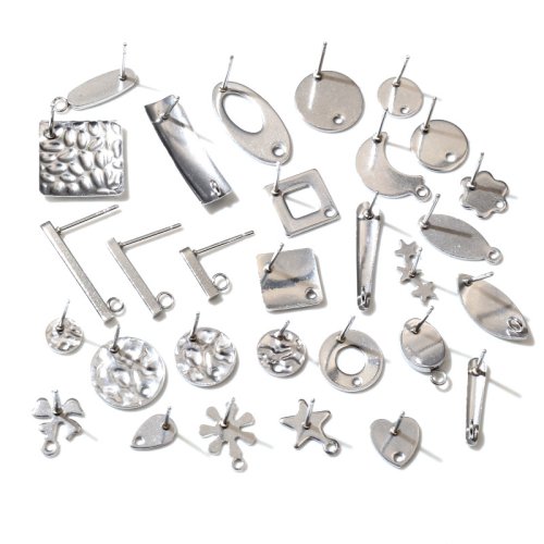 Image de Boucles d'oreilles Géométriques Acier Inoxydable 316L - Kit DIY
