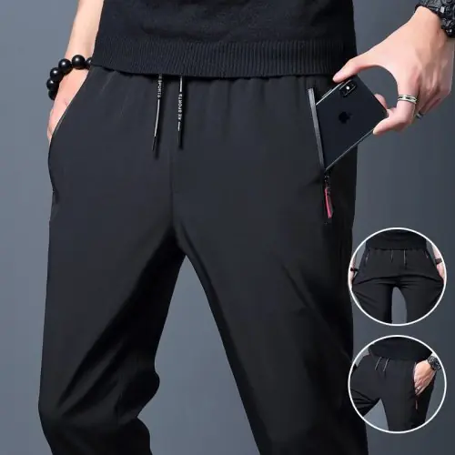 Image de Pantalon Homme Stretch Coupe Ajustée - Style Coréen Élégant