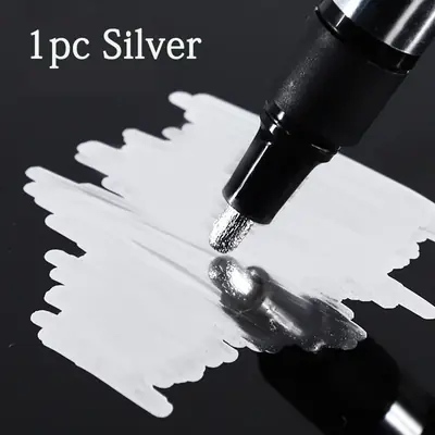 Image de Stylo Peinture Miroir Chromé - Effet Métallique Doré & Argenté