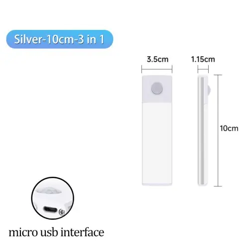 Image de Lampe LED avec Capteur de Mouvement - Rechargeable USB
