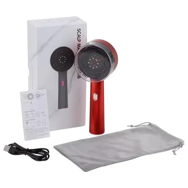Image de Peigne de Massage Laser Rouge - Anti-Chute & Croissance Capillaire