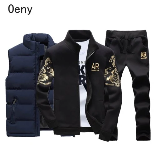 Blauw zwart 3PC