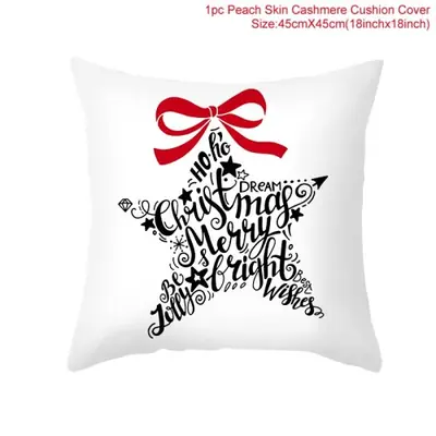 Image de Taie d'oreiller de Noël 45 cm - Décoration festive 2024-2025