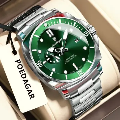 Image de Montre Homme Luxe Étanche - Acier Inoxydable & Lumineuse